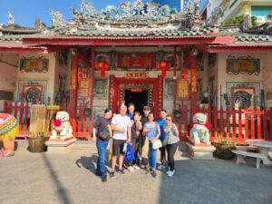 DreamTeam Adventures Chao Phraya River Rally Chinese Temple Team Shot